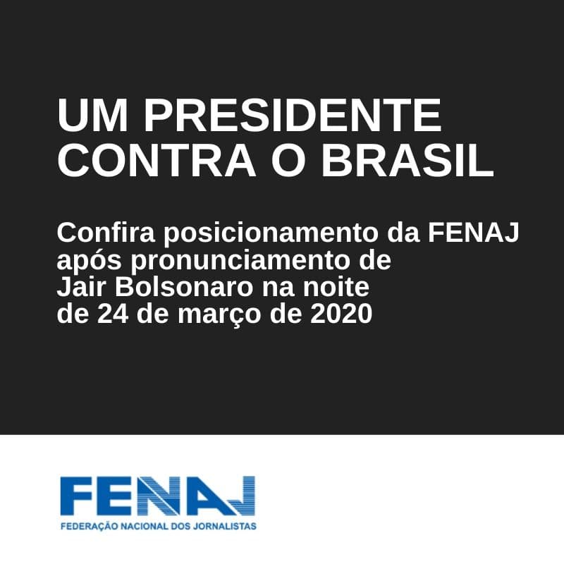 Nota oficial: Um presidente contra o Brasil