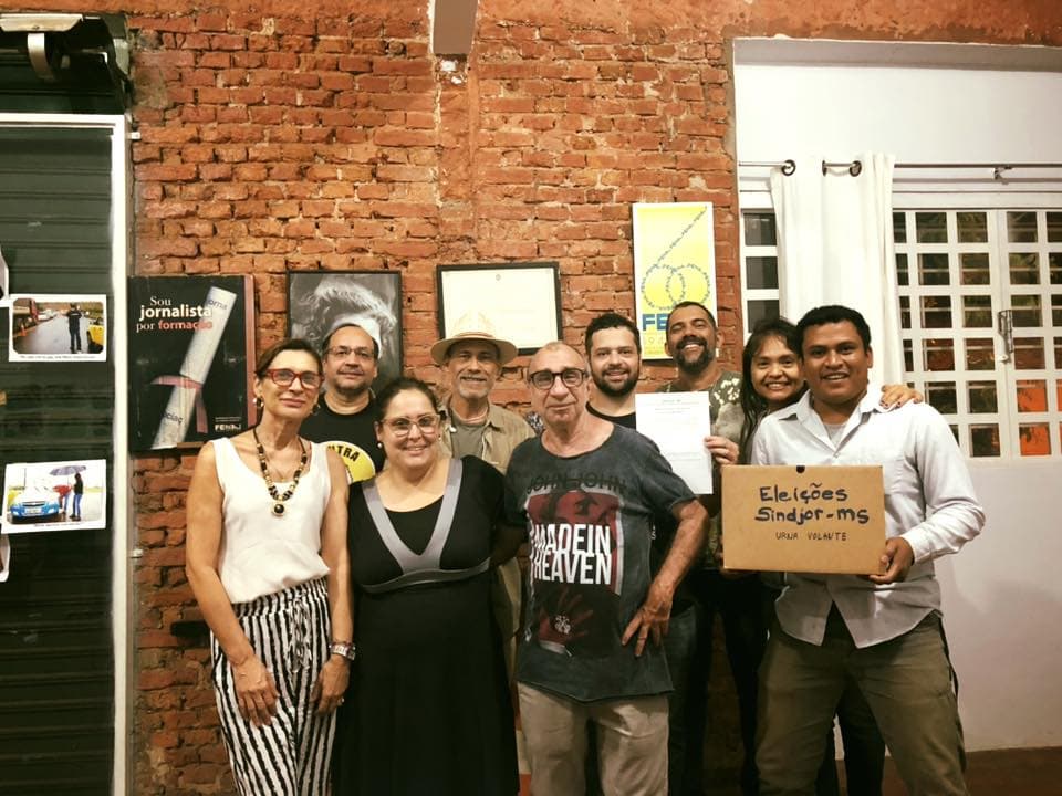 Eleita com 96,7% dos votos, chapa "Resistir e Avançar Sindjor-MS" toma posse em 18 de outubro