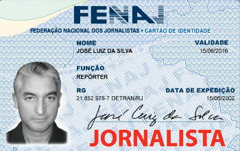 Carteira de Jornalista é também documento de identidade civil