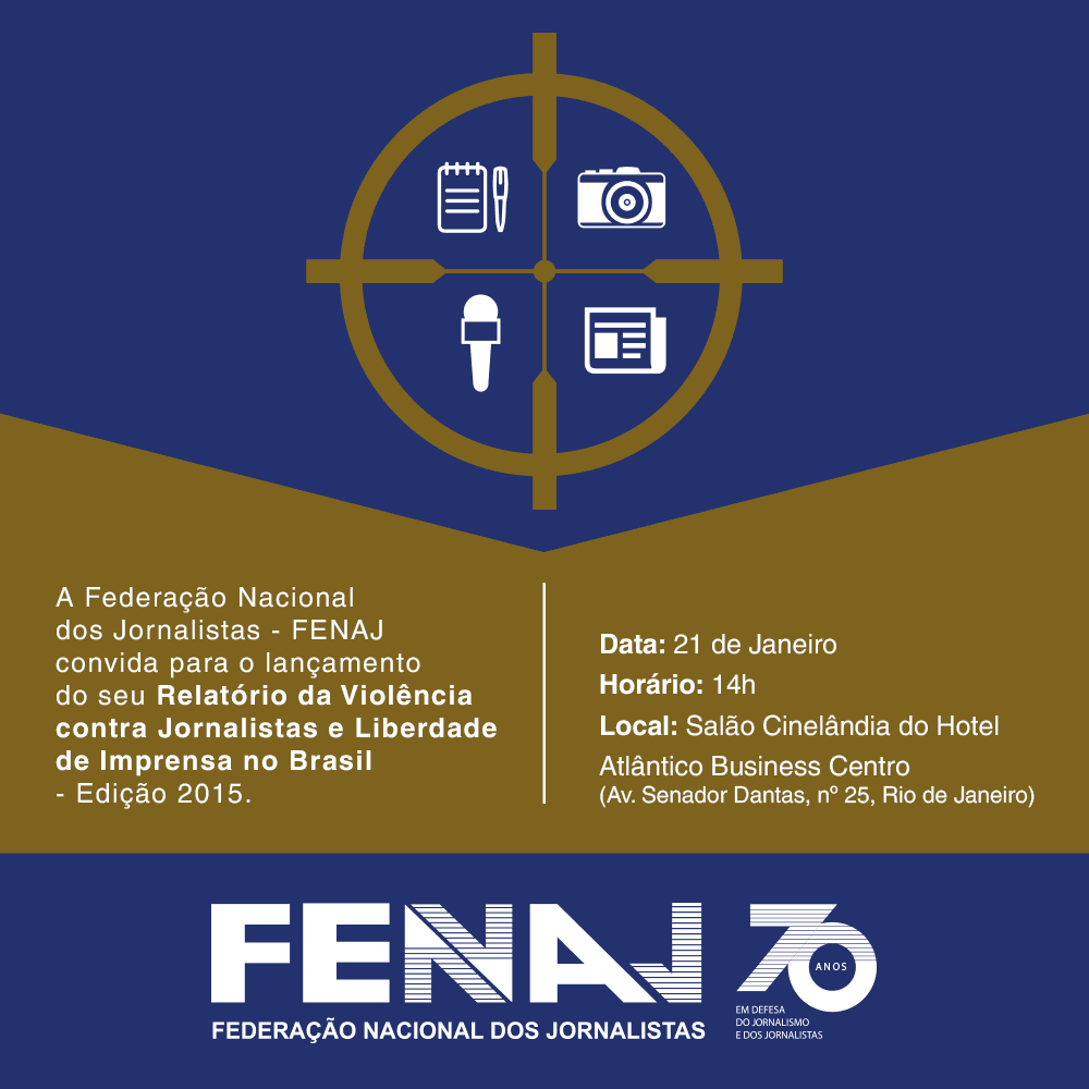 Violência contra jornalistas cresceu em 2015, aponta relatório da Fenaj